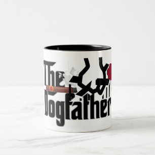Der Hundevater Zweifarbige Tasse