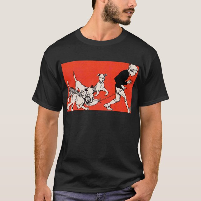 der Hundewanderer T-Shirt (Vorderseite)