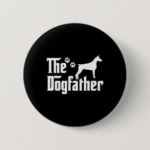 Der Hundvater Tee Vatertag Geschenk Vater - Hunde Button