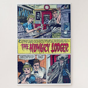 Der Hungry Lodger Vintage Horror-Comicen der 50er Puzzle