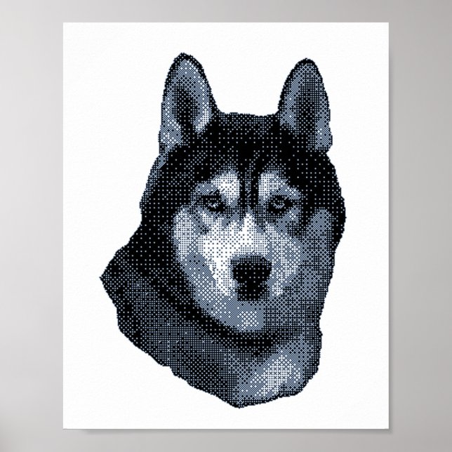 Der Husky ist mein Lieblingshund, der sibirische H Poster (Vorne)