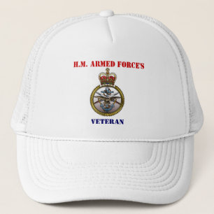 Der Hut des Veterans H.M.Armed Kraft Truckerkappe