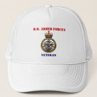 Der Hut des Veterans H.M.Armed Kraft Truckerkappe