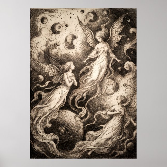 Der Hüter der Unterwelt-Geistkunst Poster (Vorne)