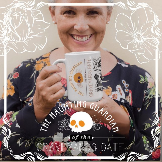 Der Hüter des Graveyards Kaffeetasse (The Haunting Guardian of the Graveyard's Gate Cover from The Beekeeper Store)