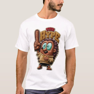 Der Hype Lustiger Igel Stickerei-Patch Geschenk T-Shirt