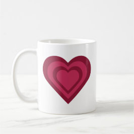 Der hypnotisierende Herzbecher Kaffeetasse