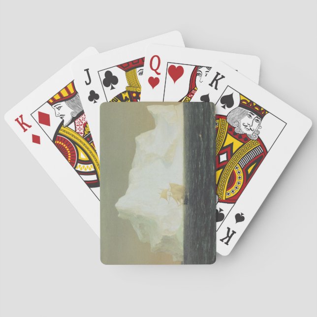Der Iceberg (von der Frederic Edwin Church) Spielkarten (Rückseite)