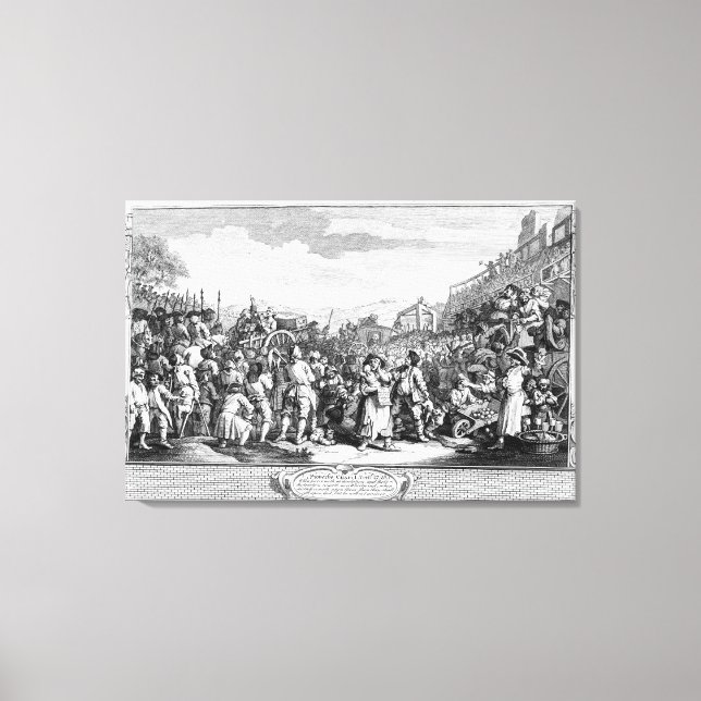 Der Idle 'Prentice bei Tyburn ausgeführt Leinwanddruck (Vorderseite)