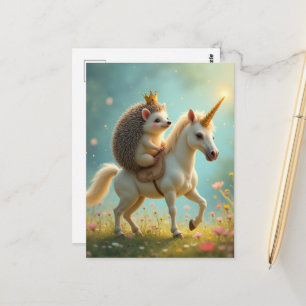 Der Igel und das Einhorn Postkarte