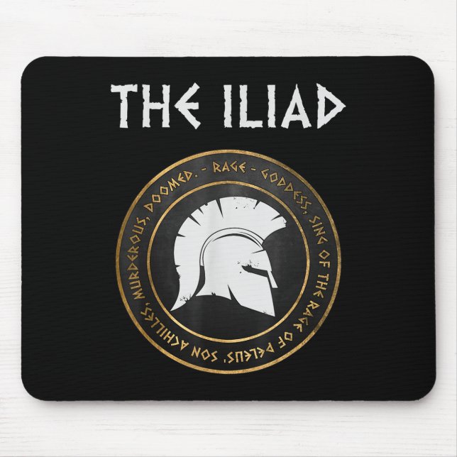 Der Iliad-Zorn des Trojanischen Krieges mit Achill Mousepad (Vorne)