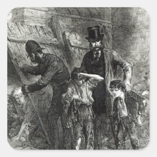 Der illustrierten London-Nachrichten Quadratischer Aufkleber