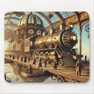 Der Im Flugzeug Bahnhof Mousepad