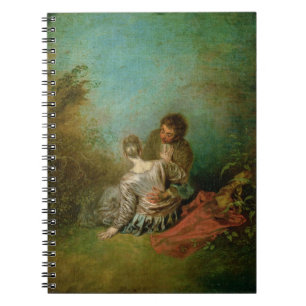 Der ImitatPas, c.1717 (Öl auf Leinwand) Notizblock