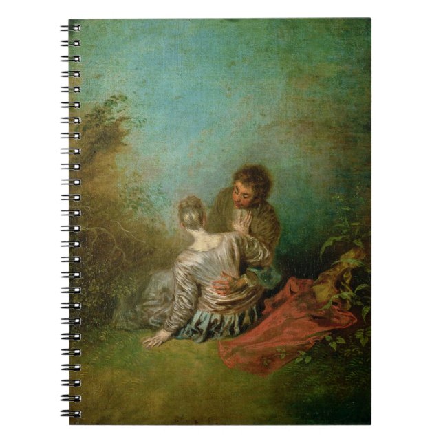 Der ImitatPas, c.1717 (Öl auf Leinwand) Notizblock (Vorderseite)