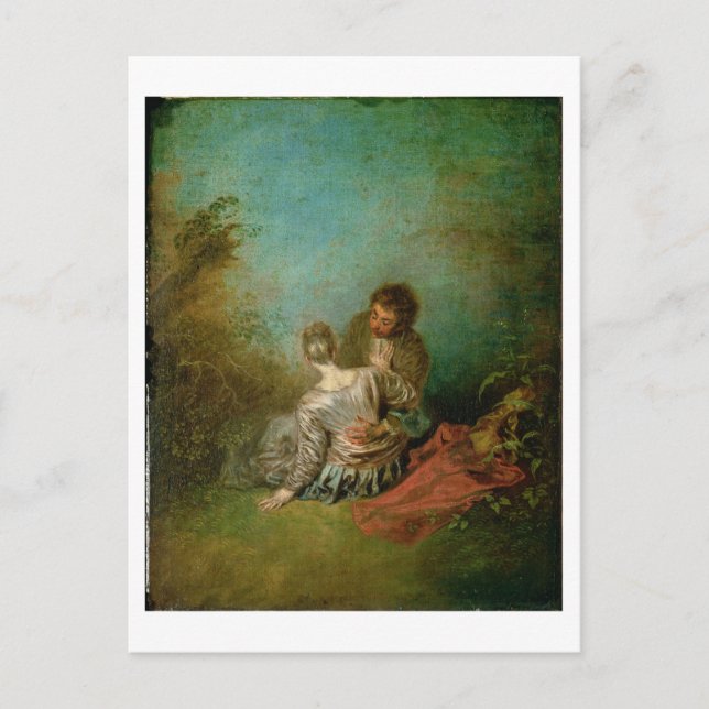 Der ImitatPas, c.1717 (Öl auf Leinwand) Postkarte (Vorderseite)