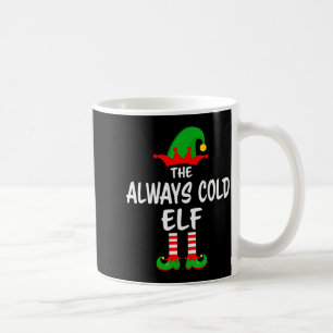 Der immer kalte Elf passendes Familien-Weihnachten Kaffeetasse