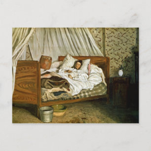 Der improvisierte Krankenwagen Postkarte