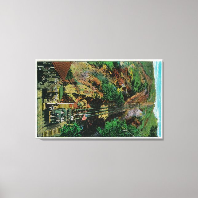 Der Incline am Berg LoweMt. Lowe, CA Leinwanddruck (Vorderseite)