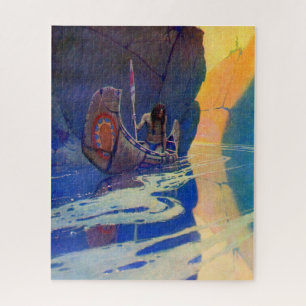Der Inder in seiner Einsamkeit NC Wyeth 1907 Puzzle