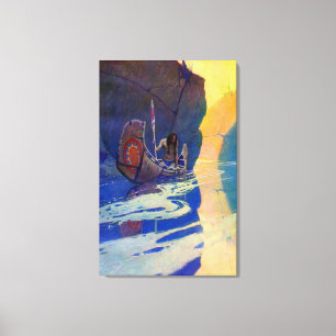 Der Indianer in seiner Einsamkeit NC Wyeth 1907  Leinwanddruck