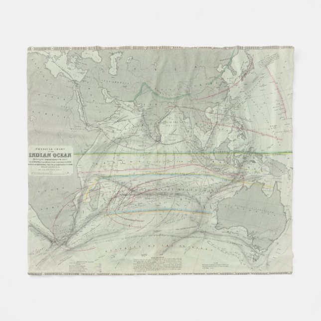 Der Indische Ozean 2 Fleecedecke (Vorderseite (Horizontal))