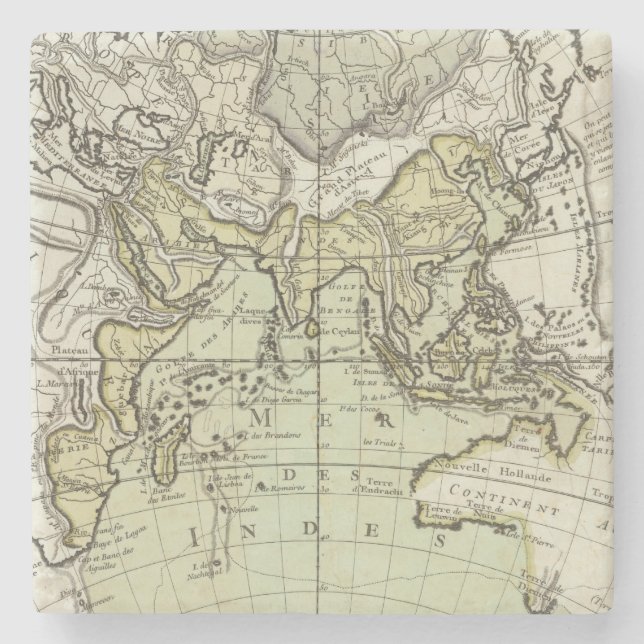 Der Indische Ozean Steinuntersetzer (Vorderseite)