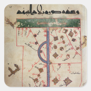 Der Indus Quadratischer Aufkleber