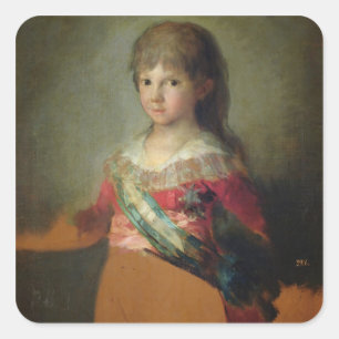 Der Infante Don Francisco de Paula Antonio, 1800 ( Quadratischer Aufkleber