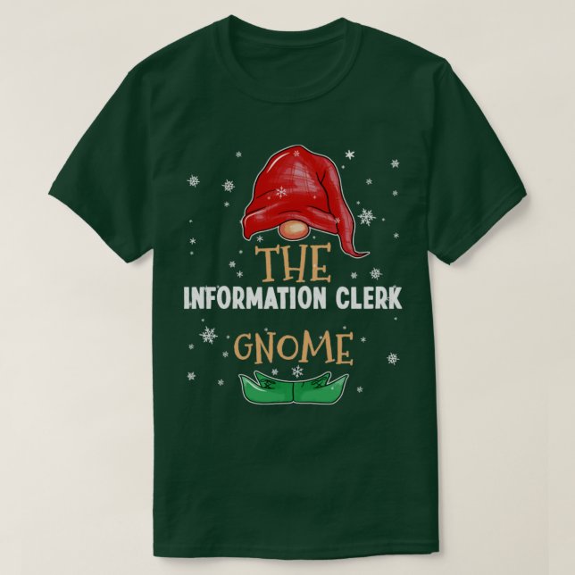 Der Informationsbeauftragte Gnome Family Matching  T-Shirt (Design vorne)
