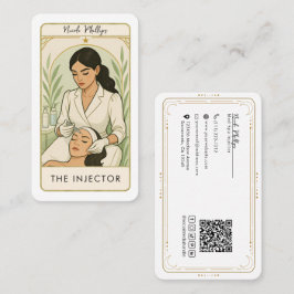 Der Injector Med Spa Skin Tarot Social Media QR Visitenkarte