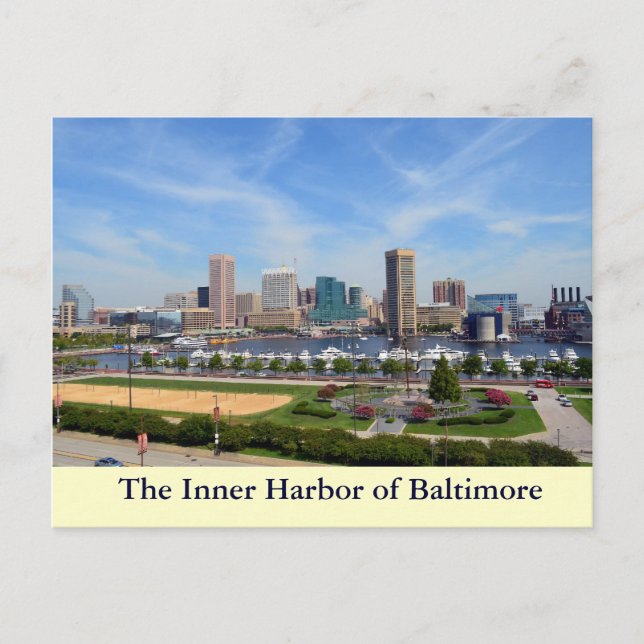 Der Innenhafen von Baltimore Postkarte (Vorderseite)