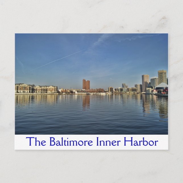 Der Innenhafen von Baltimore Postkarte (Vorderseite)