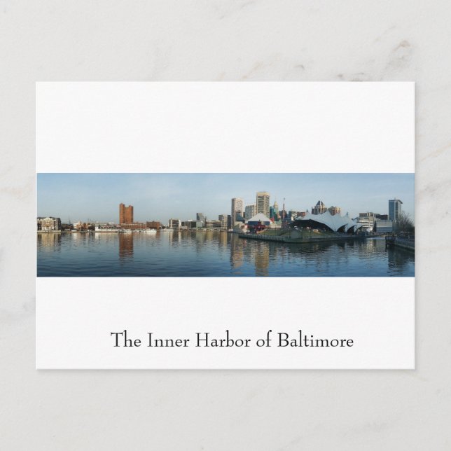 Der Innenhafen von Baltimore Postkarte (Vorderseite)