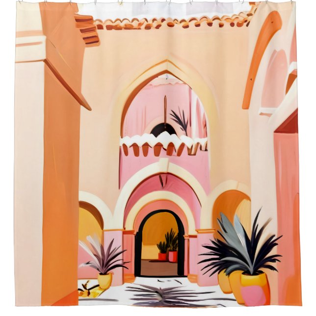 Der Innenhof Duschvorhang (Vorderseite)