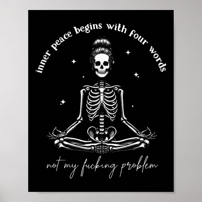 Der innere Frieden beginnt mit vier Worten, nicht  Poster (Vorne)