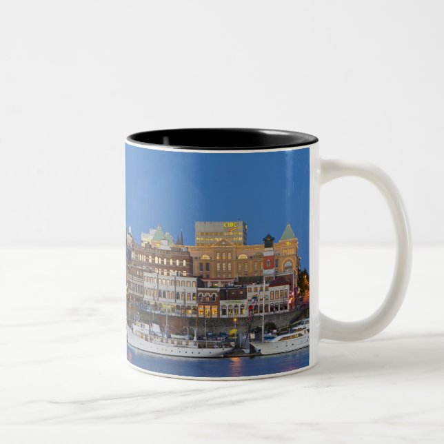 Der innere Hafen in Victoria British Columbia Zweifarbige Tasse (Rechts)