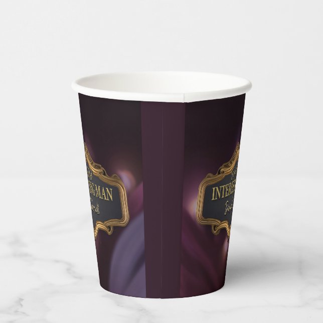 Der interessanteste Mann der Welt, das Rentenalter Pappbecher (Rechts)