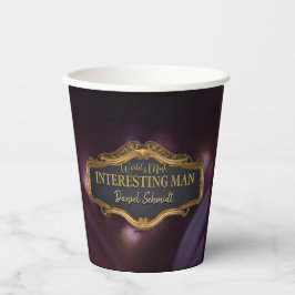 Der interessanteste Mann der Welt, das Rentenalter Pappbecher