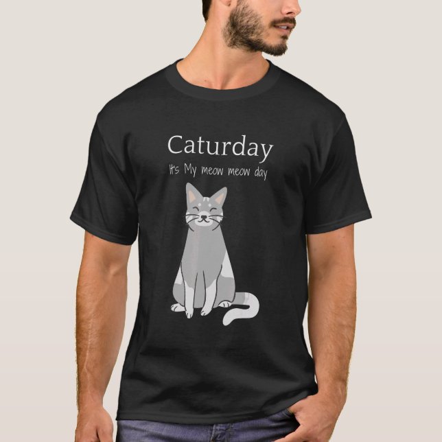 Der internationale Caturday für Meau T-Shirt (Vorderseite)