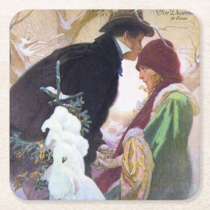 Der internationale Cover von Hearst, Alphonse Much Rechteckiger Pappuntersetzer