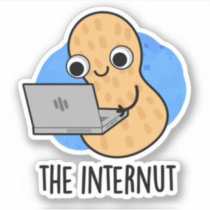Der Internut Funny Internet Peanut Pub Aufkleber