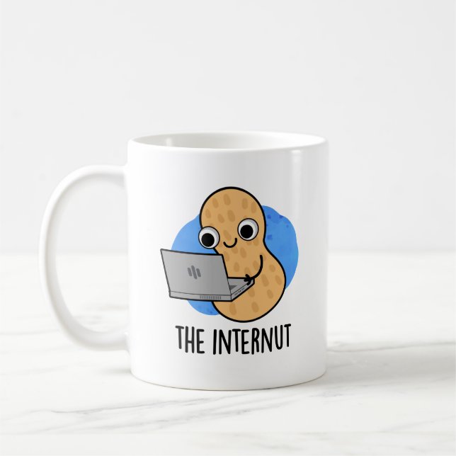 Der Internut Funny Internet Peanut Pub Kaffeetasse (Links)