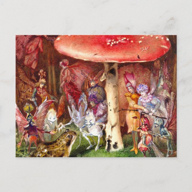 Der Intruder John Anster Fitzgerald Postkarte (Vorderseite)