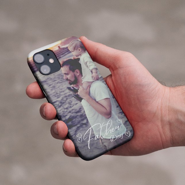Der iPhone Case für das Foto des eigenen Vaters (Custom father's day photo iPhone Case)
