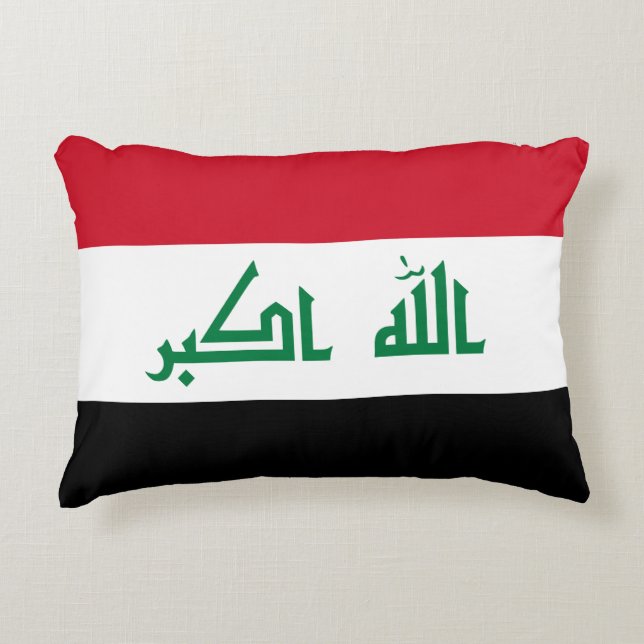 Der Irak-Flagge Zierkissen (Vorderseite)
