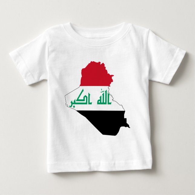 Der Irak IQ, جمهوريةالعراقکۆماریعێراق Flagge, Baby T-shirt (Vorderseite)