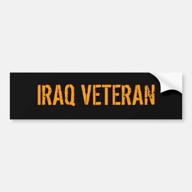 DER IRAK-VETERAN AUTOAUFKLEBER (Vorne)
