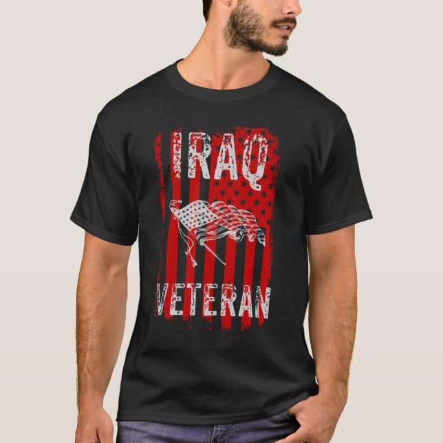 Der Irak-Veteran, Veteran vom Irak, Militärveteran T-Shirt (Vorderseite)