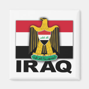 Der Irak-Wappen Flagge Magnet